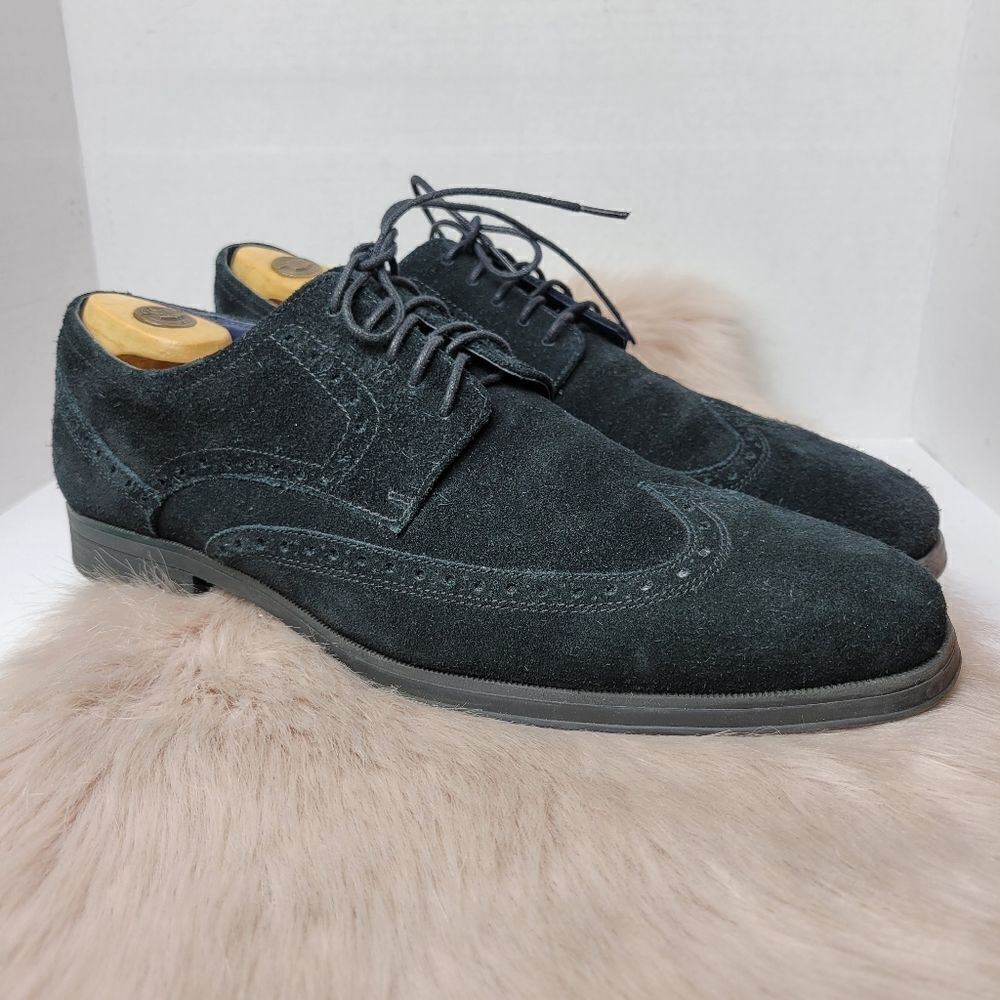 Cole Haan Men’s Suede Wingtip Oxford Derby Brogue C21170 Shoes Size 12 M
